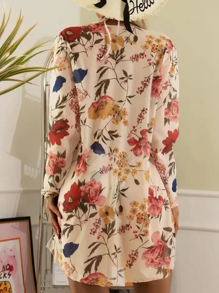 Женский купальник из 3 предметов треугольный комплект бикини купальный костюм с сетчатой крышкой пляжная юбка