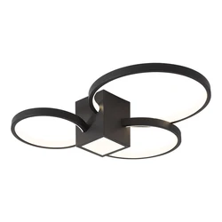 Flush Colorful New Design raw Material Aluminum Modern Home Plate Simple Style led Ceiling Light