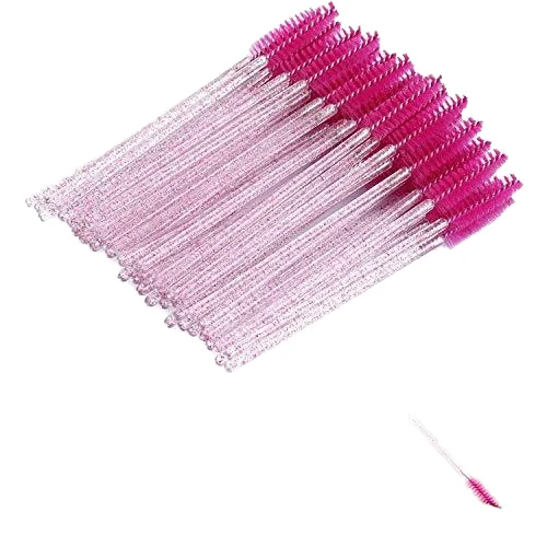 Disposable Crystal Handle Spoolies Brush Mascara Stick Applicator Diamond Eye Lash Brushes Eyelash Extension Lash Brush