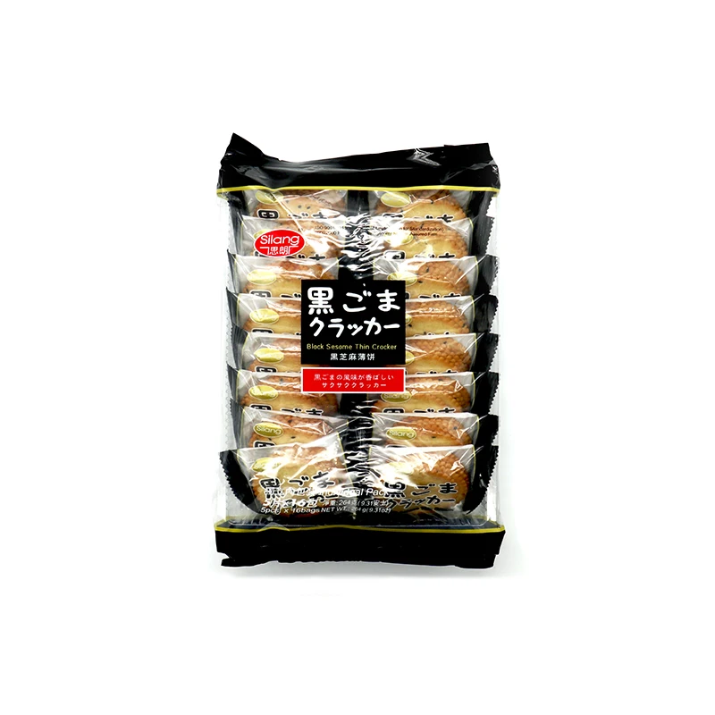 Black Sesame Cracker  Crispy And Tasty Casual Crackers