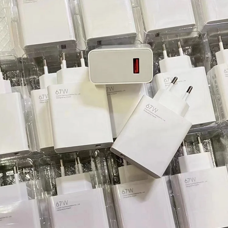 Original 67W Charger 6A Type C Cable EU Plug Fast Charger with USB Cable for Xiaomi Redmi Note 11 Pro