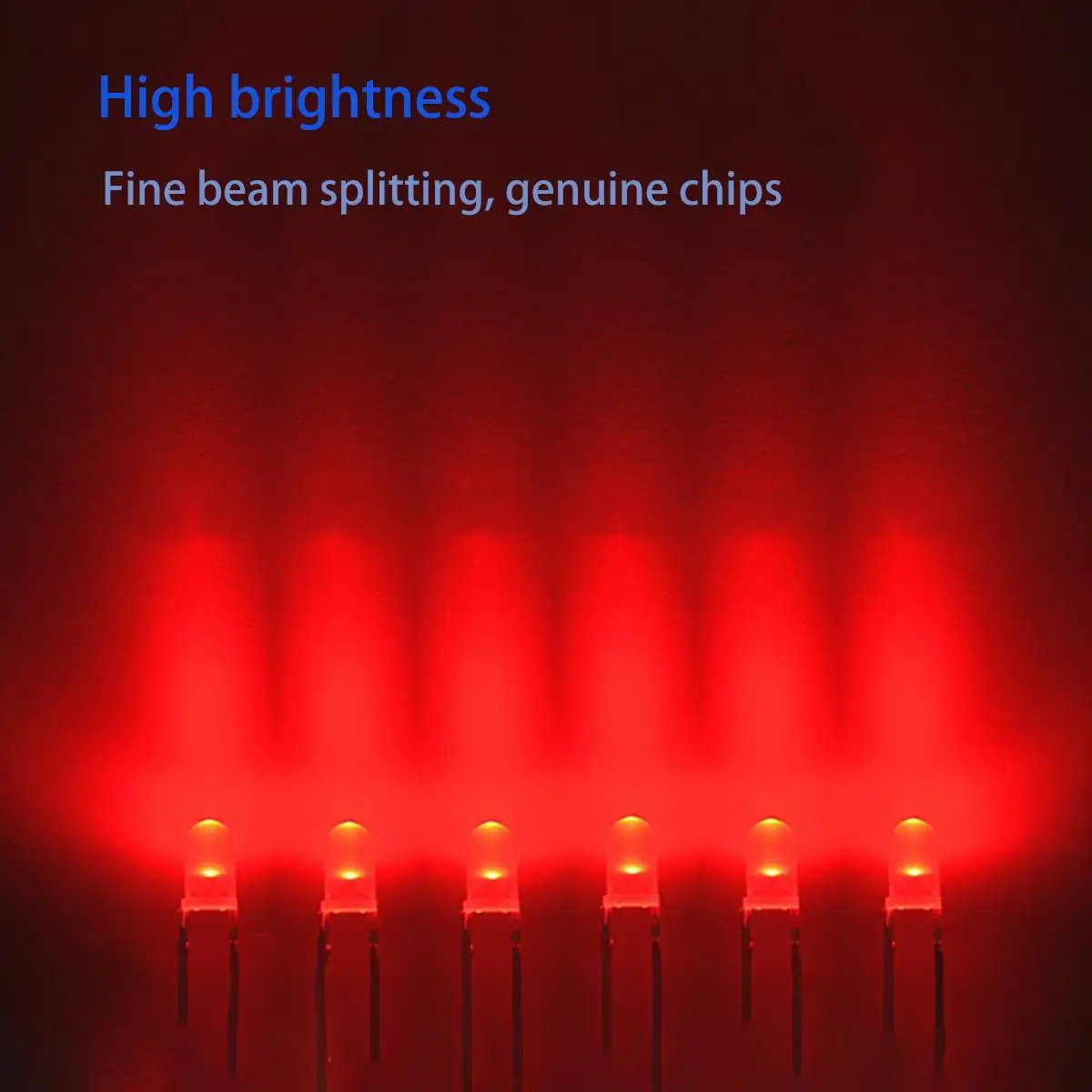 Round Head 3mm Red Colloid Red Light Emitting High Brightness Light Emitting Diode