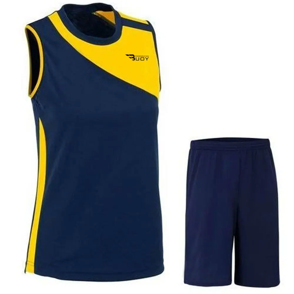 
Hot Selling Volley Ball Uniform Sets 100% Polyester Breathable Comfortable High Quality Volley Ball Uniforms 