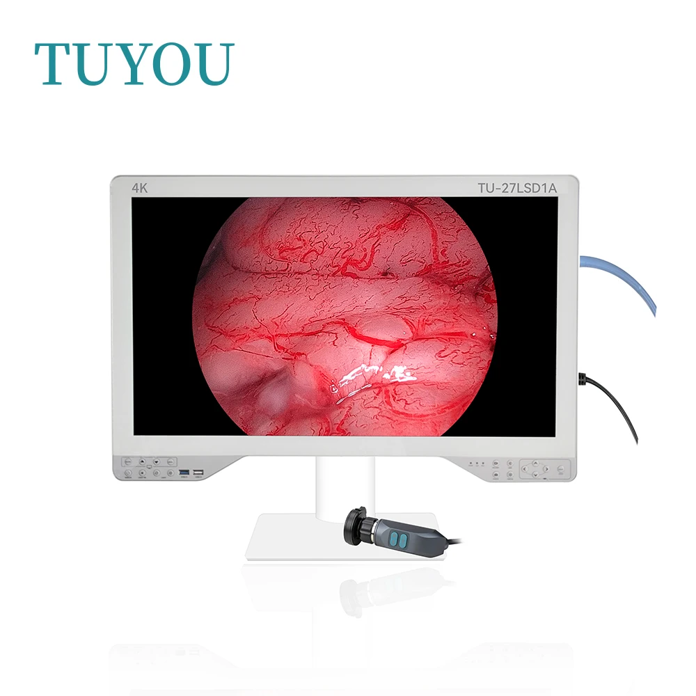 4k Ultra 27inch Multi Endoscope Camera Recorder Monitor with Light Source for Surgery Diagnosis Device Hospital Equipment
