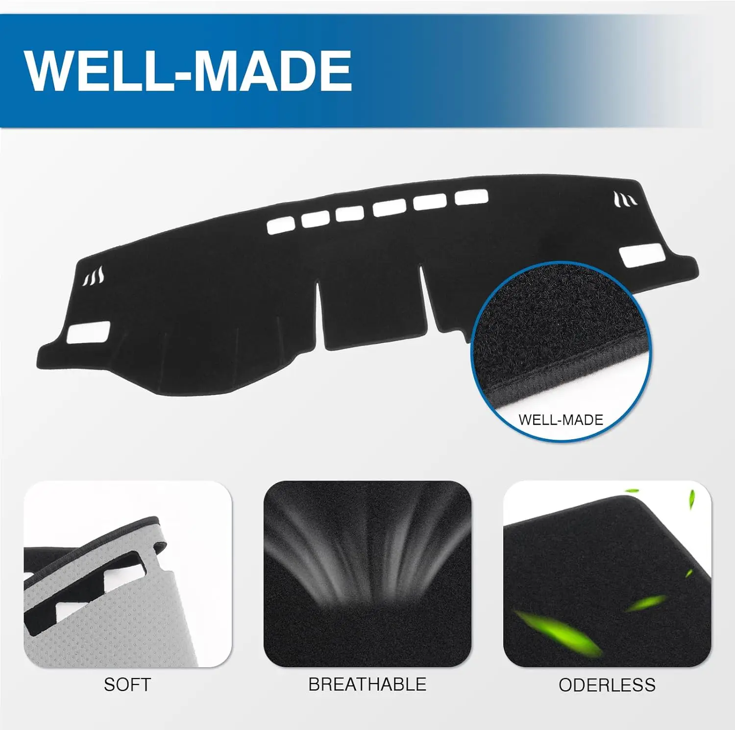 Car Dashboard Cover Mat for Toyota RAV4 2019-2025 Left Hand Driving Non-Slip Dashboard Mat Pad Interior for Toyota RAV4