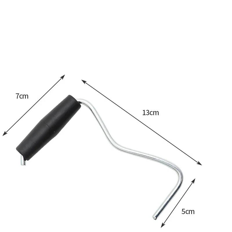 21 in 1 Aluminum Alloy Hook Shape Pattern Tent Nails with Storage Box for Camping Accessories