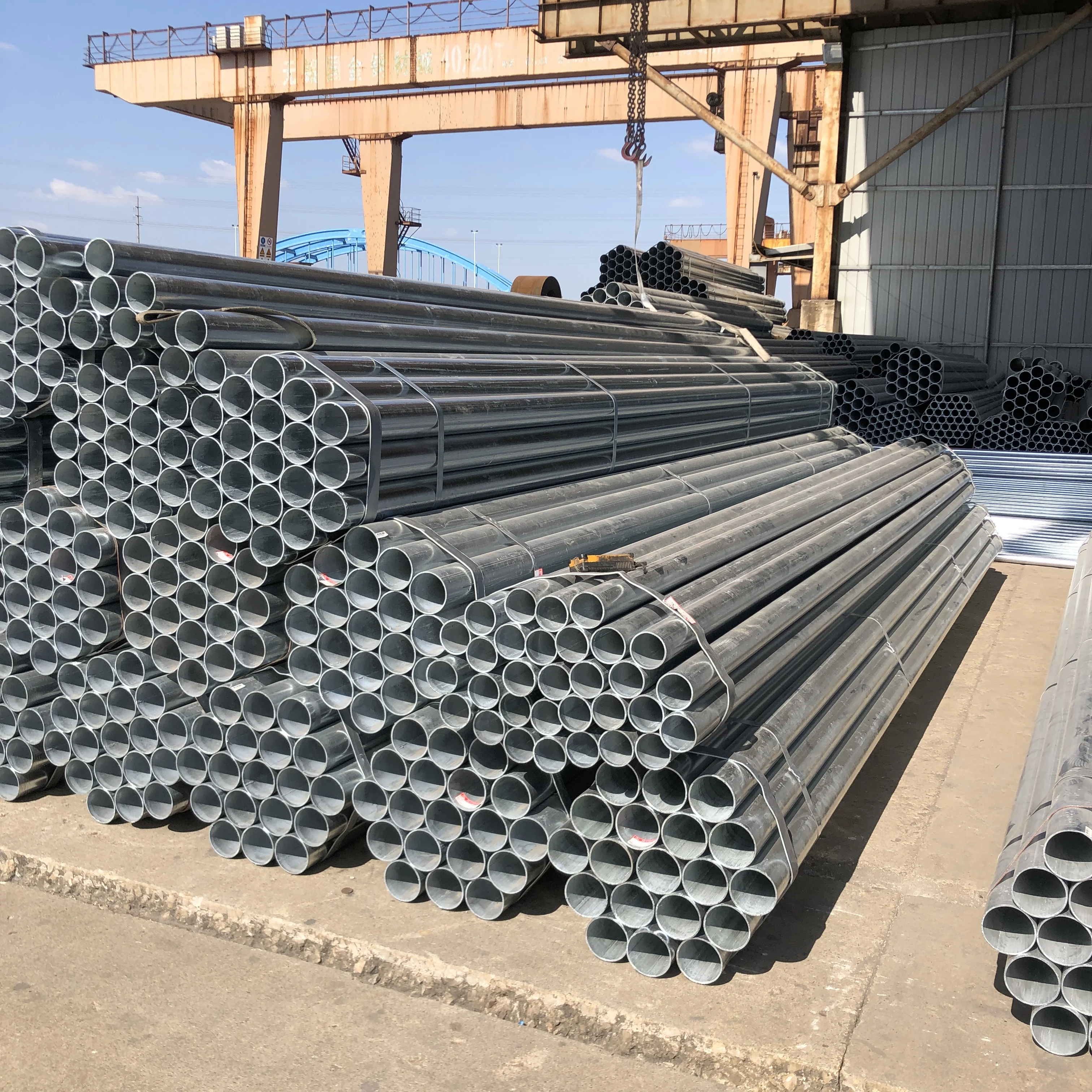 Factory Price 2 Inch 2.5 Inch Sizes Gi Steel Round Galvanized Iron Pipe For Greenhouse Frame