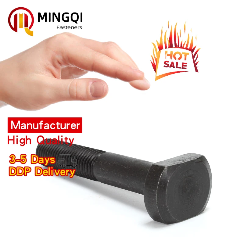 High quality T-shaped bolts high-strength bolts and nuts, grade 8.8 galvanized bolts and nuts, hexagonal bolts