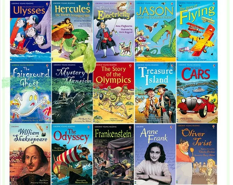  40 книг/набор Usborne чтения коллекция для уверенного чтения: Мой четвертое чтение библиотеки обучения книги с историями на английском