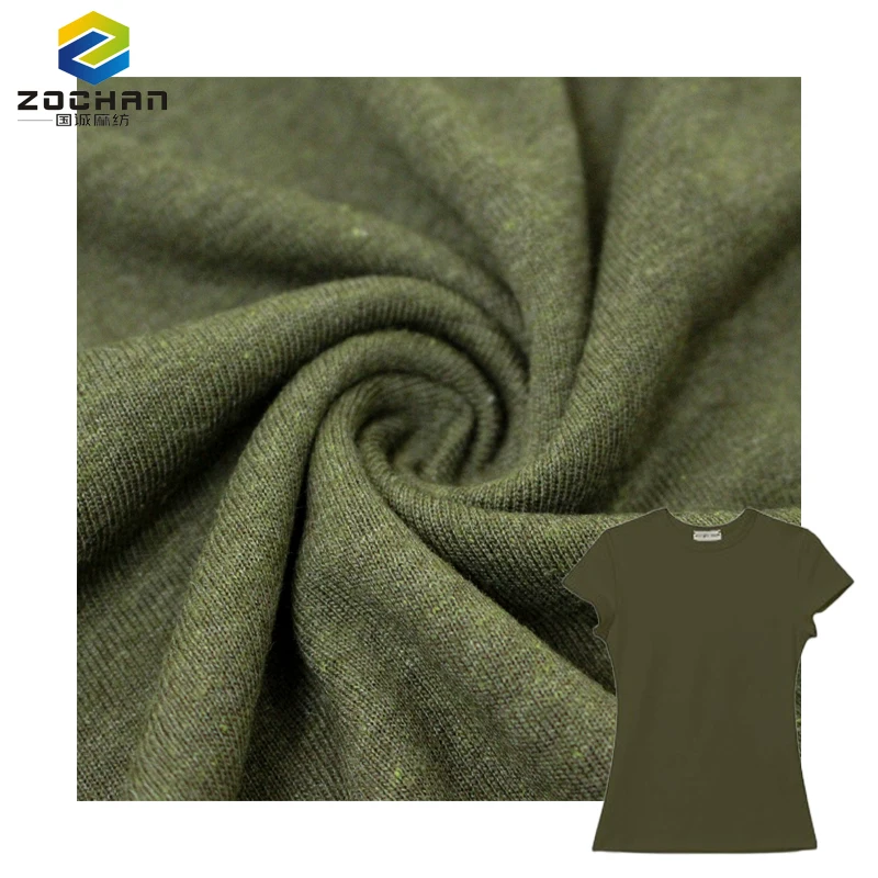 Eco-friendly 220gsm 70% bamboo 30% hemp jersey Organic soft knitting fabric for Sweatshirt