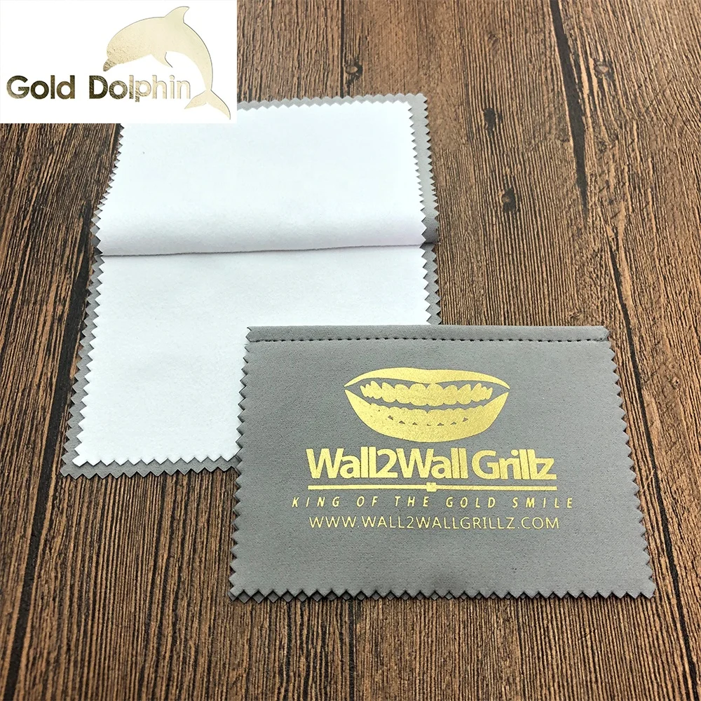 
Microfiber Custom Printed Logo Sterling Silver Jewelry Cleaner Care Cleaning Polishing Cloth For Jewelry 
