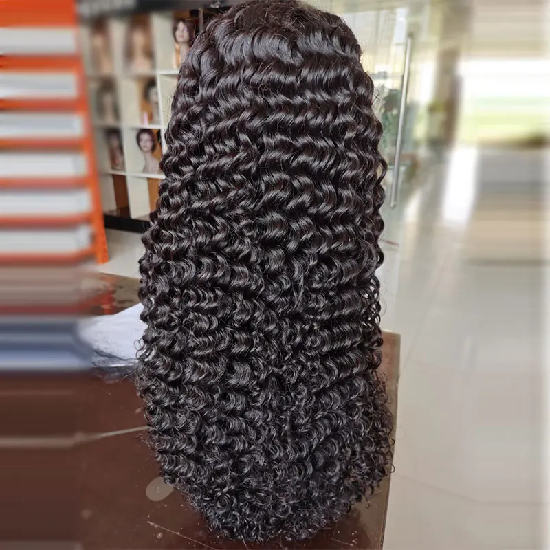 
 Натуральные бразильские необработанные человеческие волосы с выравненной кутикулой, 100% натуральные, оптовая продажа, прозрачные передние парики на сетке для черных женщин  