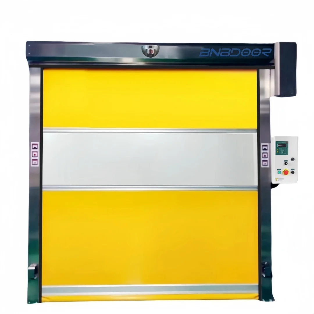 Easy clean Automatic industrial Rapid Roller Shutter Door high speed rapid roller pvc fabric rapid fast doors for Food Factory