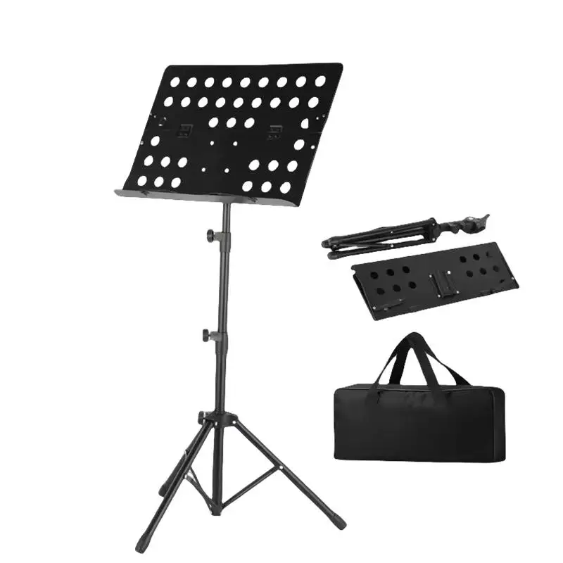 DDP RTS Portable foldable Lightweight adjustable Folding Music Stand with carrying bag
