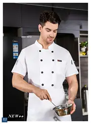 Italian summer mens kitchen chef short shirt restaurant & bar uniforms female