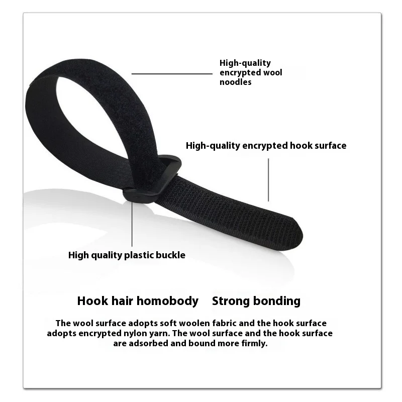 Special Long Widered Nylon Tape Velcro Self-Adhesive Reverse Buckle Tie Hook Loop Strap Wire Management Harness Shoe Storage