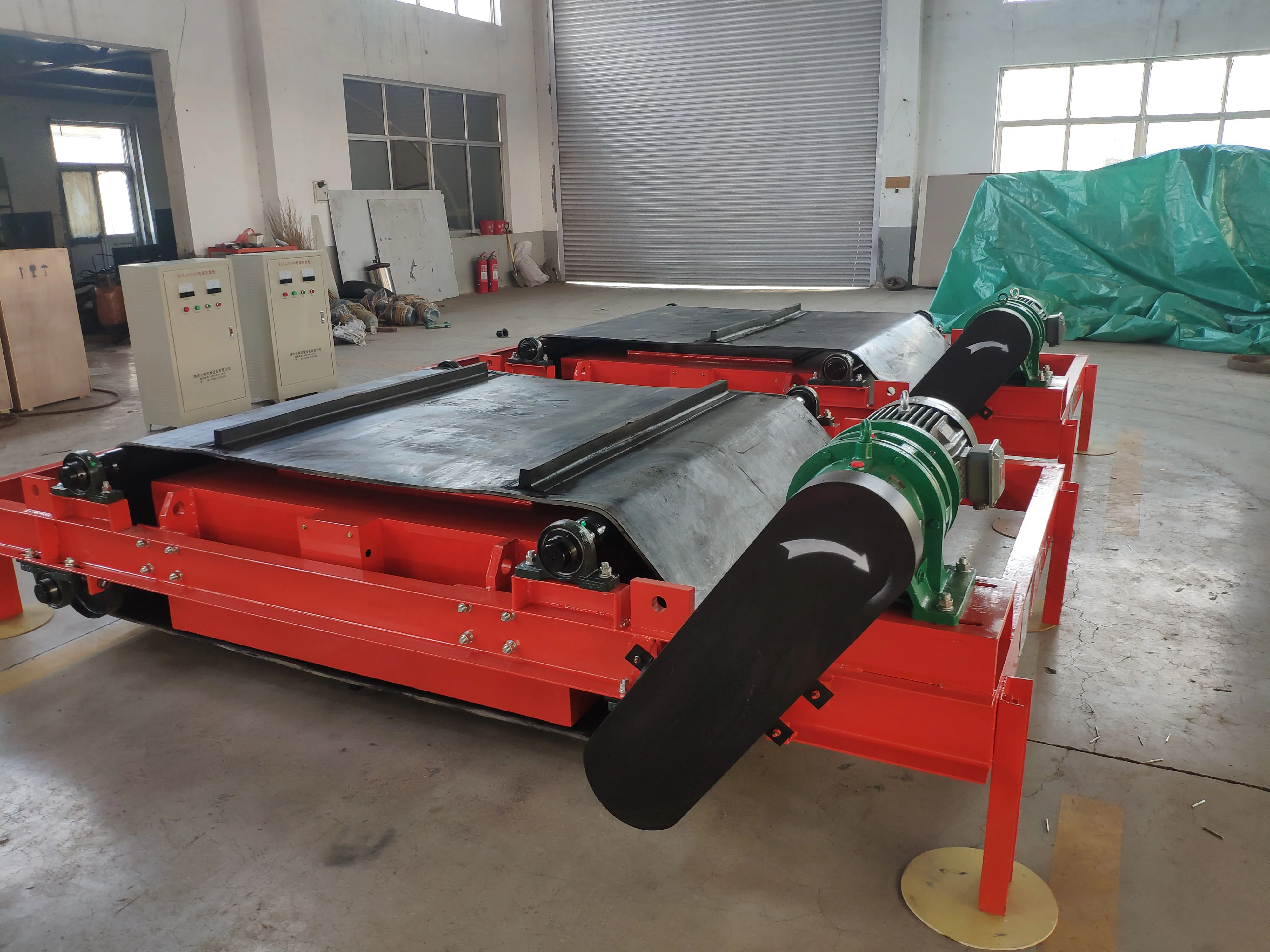 dry RCDD series for dry powder ore removing iron impurity suspended magnetic iron separator