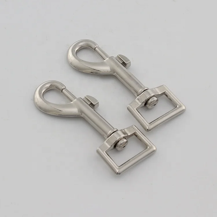 OEM Light gold Metal lobster claw swivel snap hooks Metal snap hooks for bags clothes Black swivel snap hook