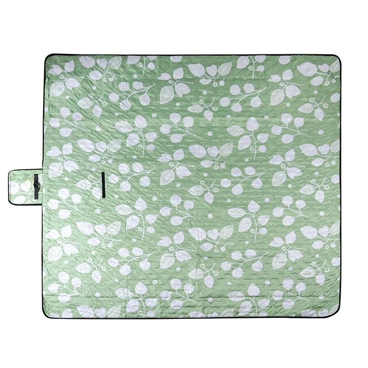 
embossed printed outdoor waterproof picnic blanket for camping 