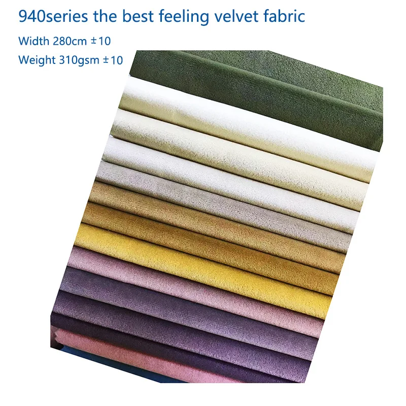 Wholsale Velvet Fabric Upholstery Decorative Sofa Couch Covers Fabric Purf Velour Fabric 100% Polyester Home Textile Upholstery