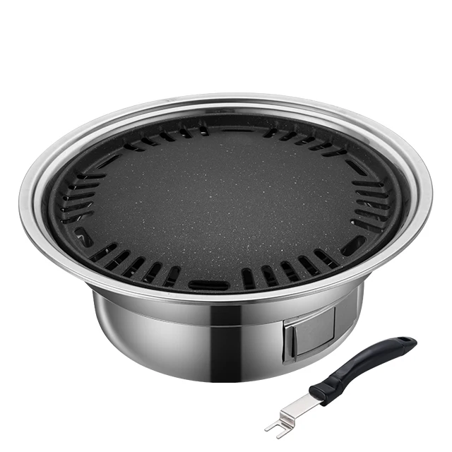 Korean Multifunctional Portable Charcoal Commercial Tabletop  BBQ Grill