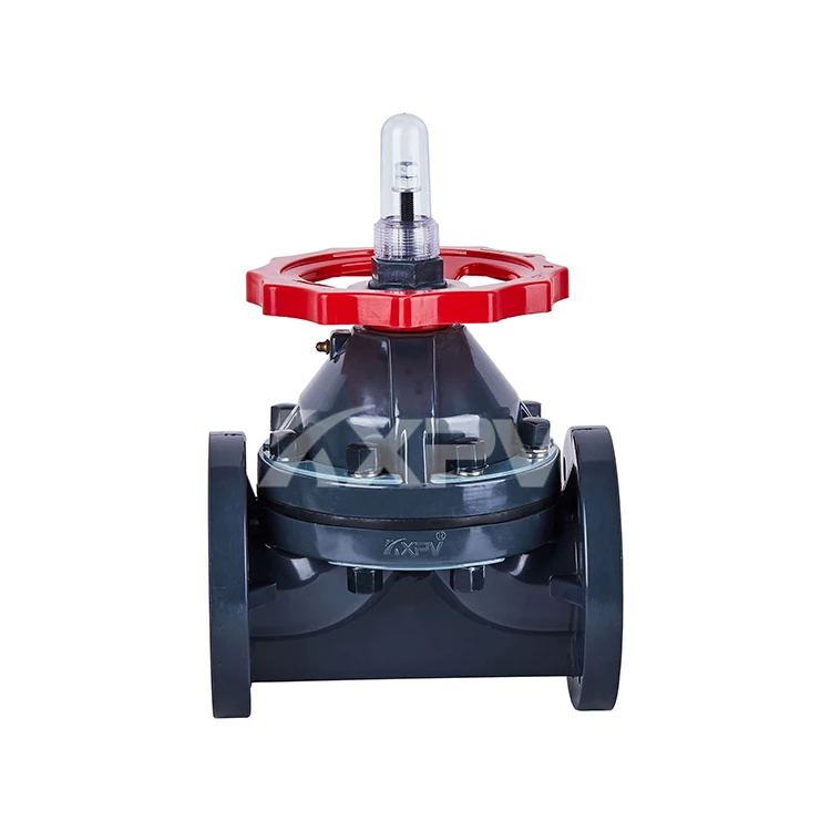 Оптовая Продажа Лучшее качество промышленных DN15-DN250 Пластиковые ПВХ Фланец мембранный клапан