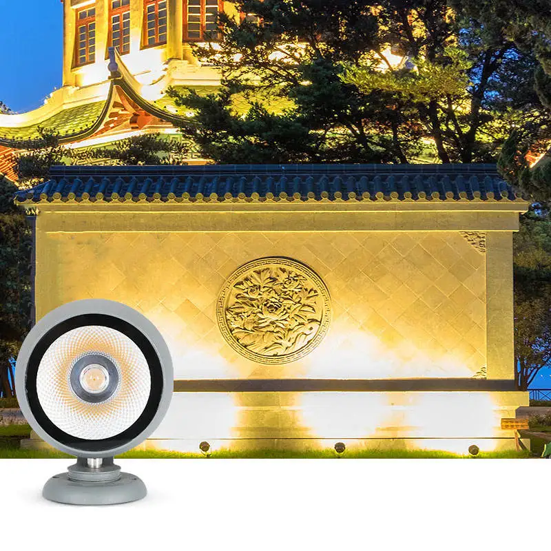 Cast Aluminum And Tempered Glass Home Led Spot Lanp Solar Projection Lights