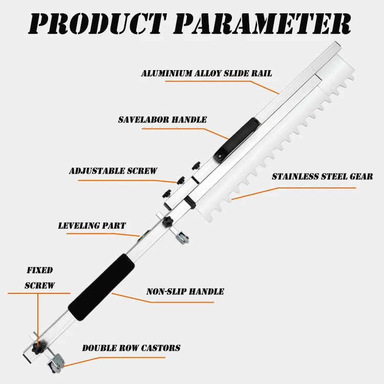 
1000mm Flexible Cement Self Leveling Gear Rake Epoxy Cement Painting Coating Tools 