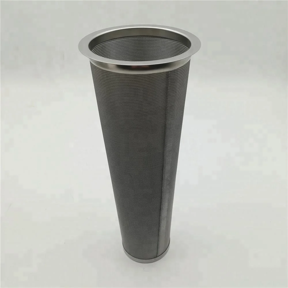 Fine 50 80 100 micron stainless steel mesh cold brew coffee filter basket