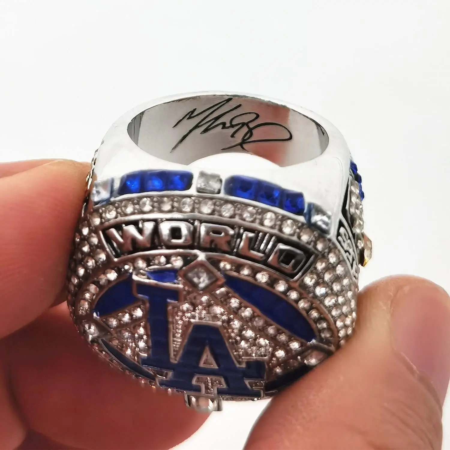 Custom Basketball Football MLB Los Angeles Dodgers World Series Stainless Steel Championship Ring Baseball