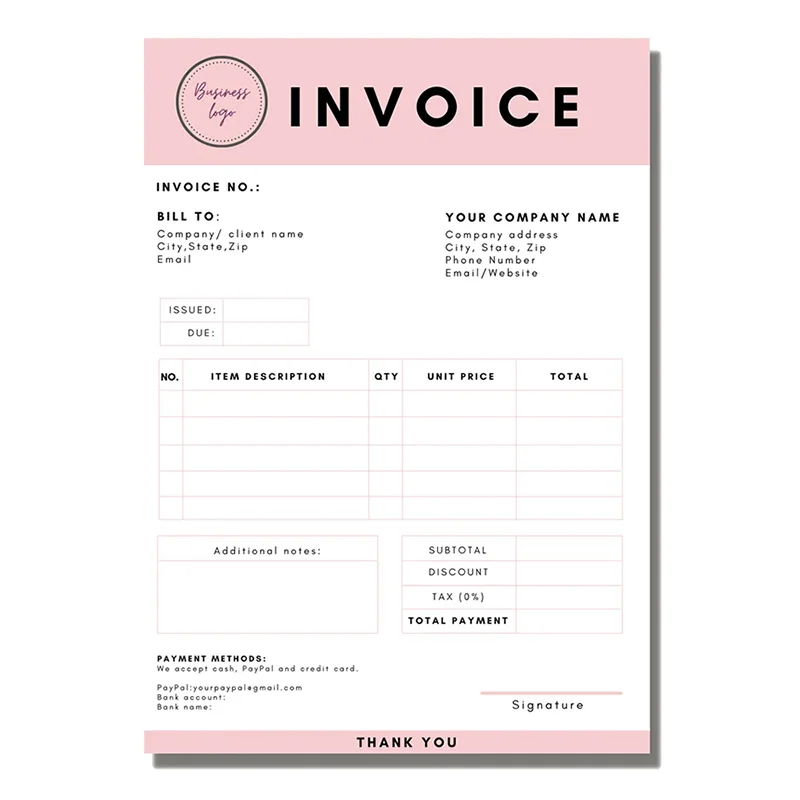 Competitive Price Invoice Paper Continuous Receipt Form Carbonless Computer Paper