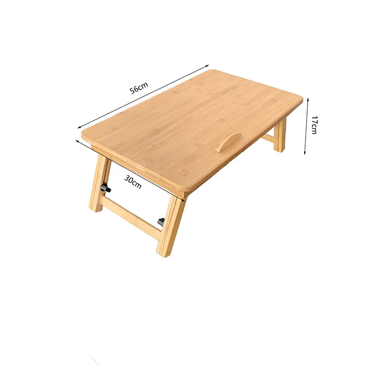 Factory Supply Bed Lap Desk Adjustable Bamboo Laptop Shelf Dorm Foldable Computer Desk Table