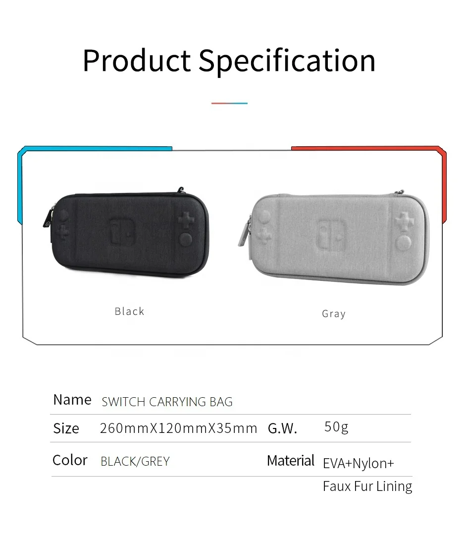  Durable waterproof dustproof shockproof storage bag carrying gameboy box eva switch lite game