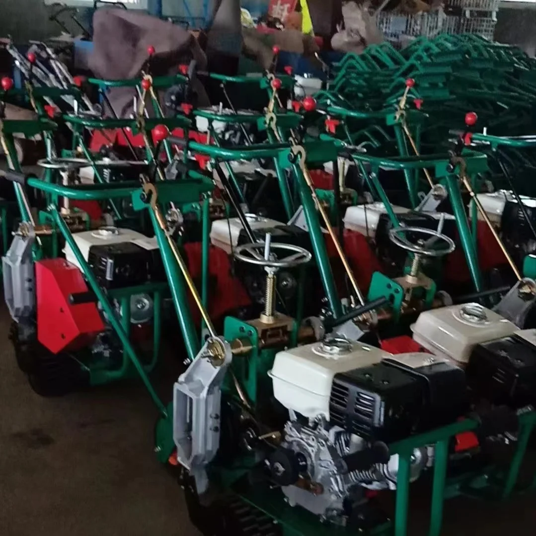 lawnmower sod cut heavy duty steel roller 9HP artificial turf carpet cutting machine lawn mower g