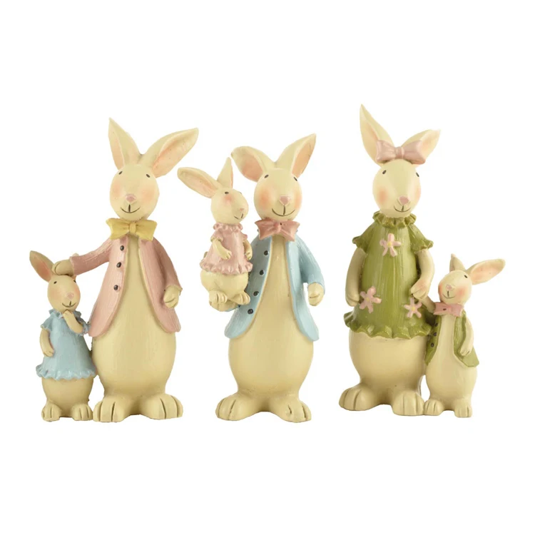 OEM gifts for guests favors holiday animal gifts wholesale centerpieces & table decorations resin Easter bunny