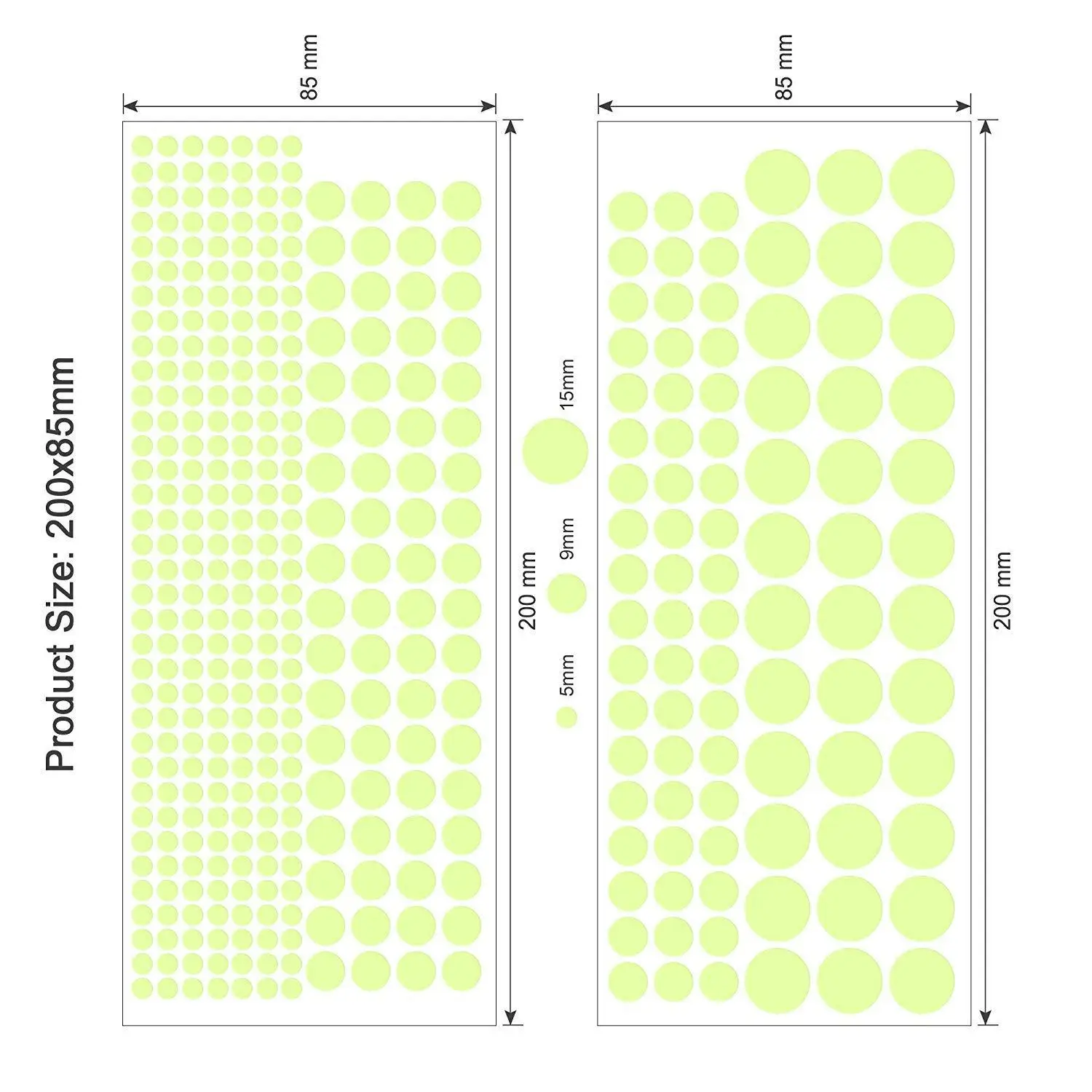 Custom Wall Stickers Wall Decals, Glow in dark Moon / Star / dot PVC Wall Stickers for kids Room