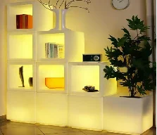 Glowing Storage Container LED Ice Bucket Color Changing Outdoor Flowerpot Led Book Shelf