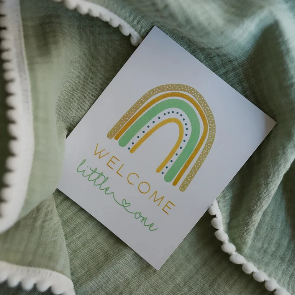 Breathable Cotton Muslin Baby Bibs Pompoms Bibs Multi Use Infinity Scarf for Teething and Drooling