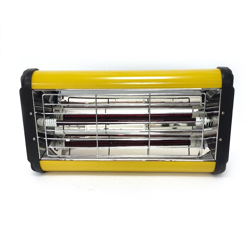 Yellow Handheld Shortwave Infrared Light Quartz Tube Bulb Lamp Repair Tools Collision Repair Handheld Car Paint Dryer