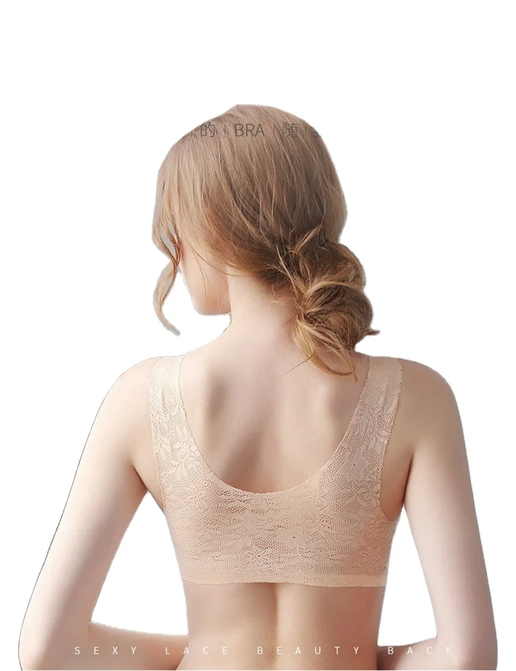 Sleep Bras Thin Soft Comfy Daily Bras Seamless Leisure Bras for Women A to C Cup with Removable Pads