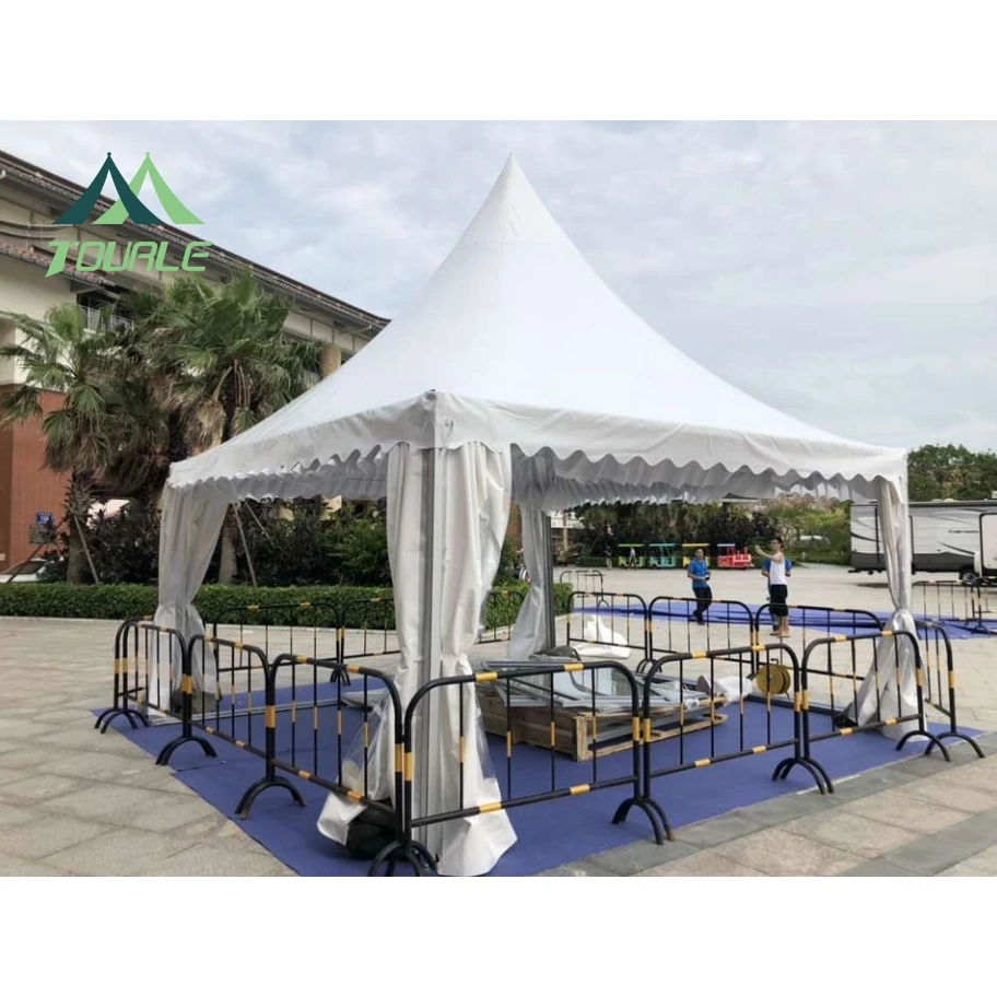 High Quality Outdoor White Canvas Gazebo Pagoda Tent For Wedding Party Aluminum alloy frame