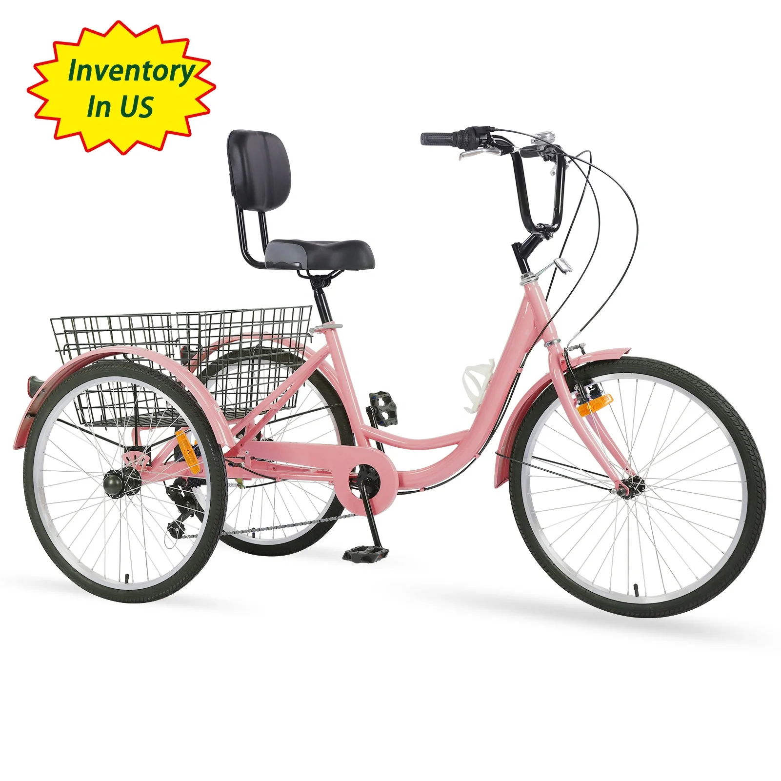 free shipping from US warehouse hot sale 3 wheel bikes for seniors used factory wholesale price