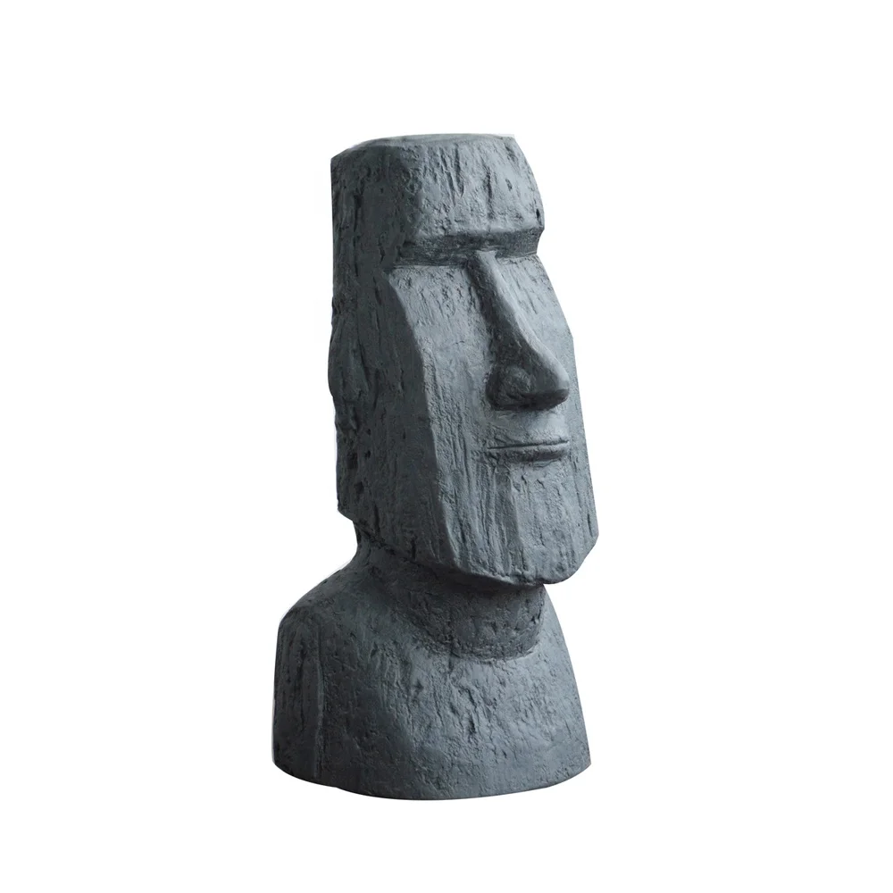  Фигурка пасхального острова садовая статуя Moai в цвете камня набор