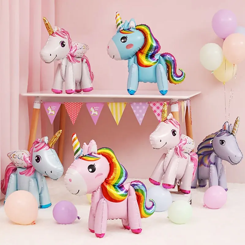 Pink Little Horse balloon unicorn foil Balloon Kids Toys Wedding Birthday Party Decor Baby Shower Balloon
