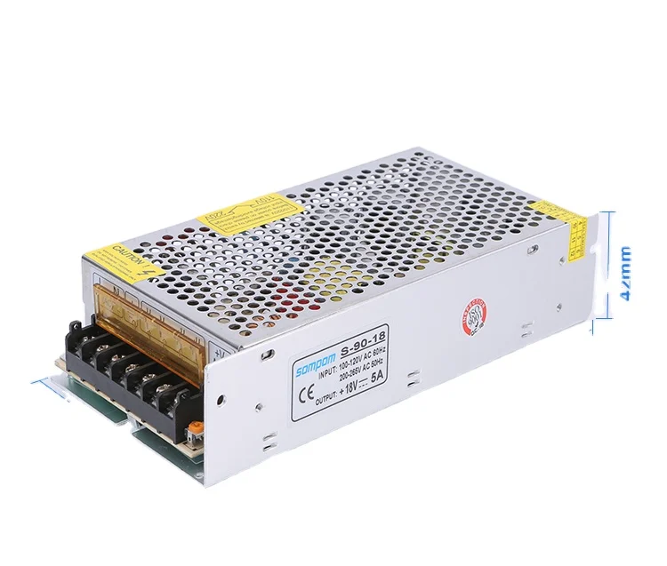 S-90-18 18V 5A 90W DC Power Supply AC to DC Transformer Power Adapter