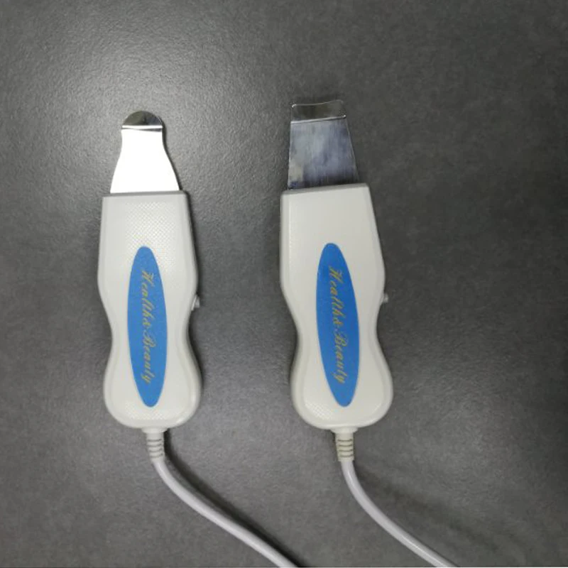 Factory price wholesale double heads ultrasonic peeling sonic skin scrubber facial machine for sale