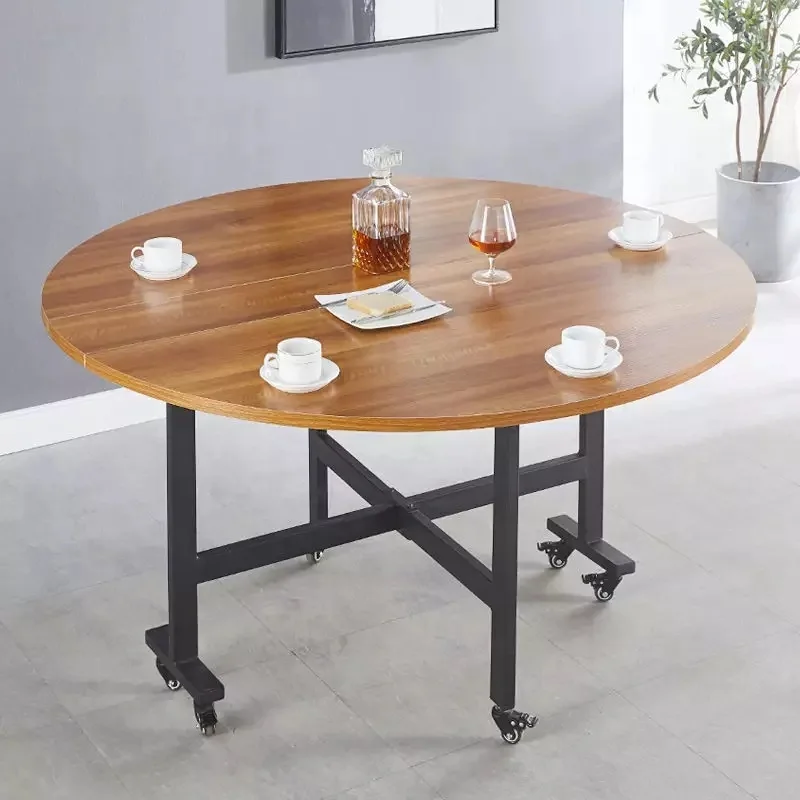 Creative living room household movable table multifunctional large round table