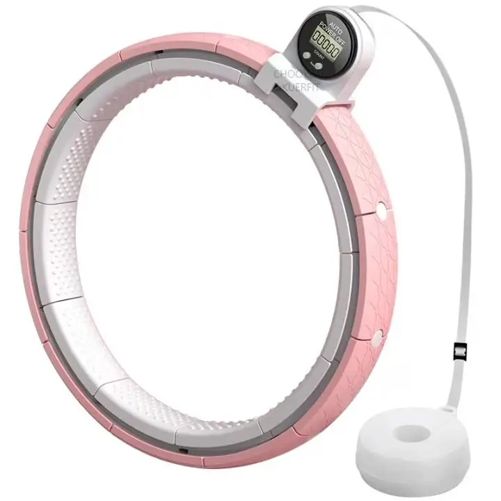 Chooyou Hot Sale Home Exercise Fitness Gym Intelligent Hula Rings Smart Weighted Adjustable Silicone Massage Hoola Hoops