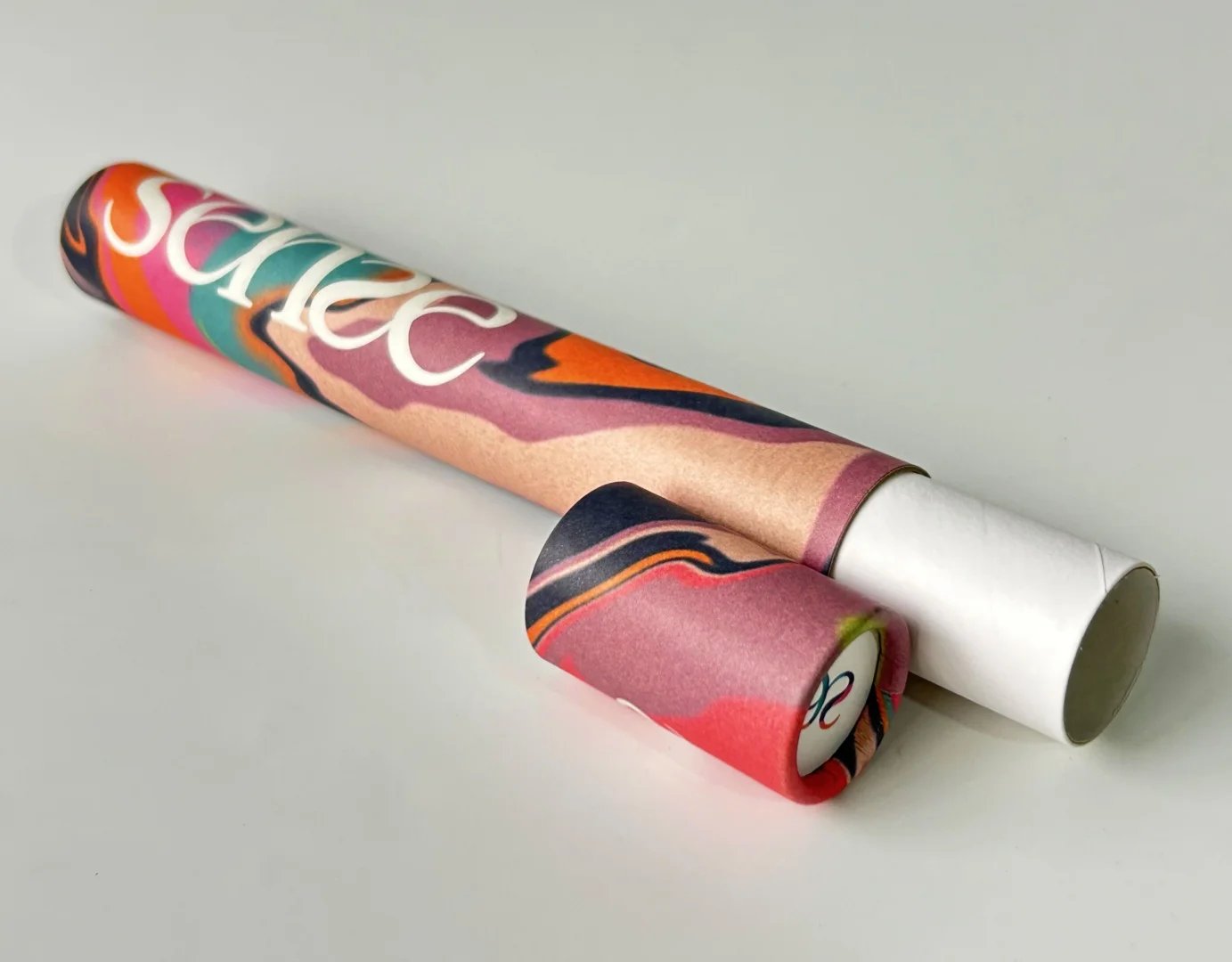 Eco friendly incense sticks Cylinder package box, colorful Round Poster packaging tube