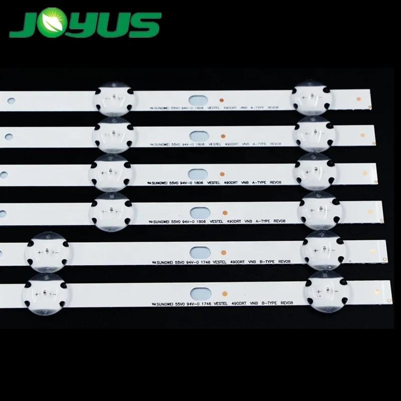 49 дюймов led подсветка для ТВ vestel 490DRT VNB в B-TYPE REV08 49HE4000 49L3753DB VES490UNDS 4A + 2B 5 светодиодов 460 мм